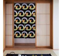 XBKGOHA Little tiger sitting on a rainbow Printing Curtain 2 Pcs Spliced 34x56in Good Drape, Smooth and Not Easily Wrinkled, Fabric curtains, room dividers