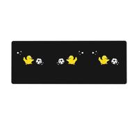 XBKGOHA Little Yellow Duck Kicking The Ball Picture Extra Large Mouse Pad Strong Adhesion, Durable, Precise Locking Edge 12x31.5in