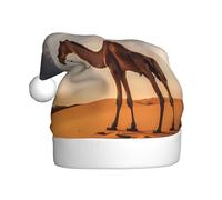 XBKGOHA lone camel Printing Christmas Hat for Adult quality accessory soft, lightweight, and fluffy