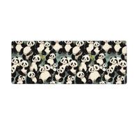 XBKGOHA Lying Giant Pandas Picture Extra Large Mouse Pad Strong Adhesion, Durable, Precise Locking Edge 12x31.5in