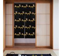 XBKGOHA Monkey brothers playing on seesaw Printing Curtain 2 Pcs Spliced 34x56in Good Drape, Smooth and Not Easily Wrinkled, Fabric curtains, room dividers