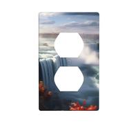 XBKGOHA Niagara Falls Picture Double Socket Wall Panel Decorative for Residential and Commercial Areas 4.5x2.76in