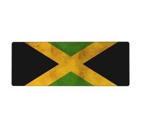 XBKGOHA Old Jamaican Flag Picture Extra Large Mouse Pad Strong Adhesion, Durable, Precise Locking Edge 12x31.5in