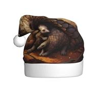 XBKGOHA pangolin parenting print Printing Christmas Hat for Adult quality accessory soft, lightweight, and fluffy