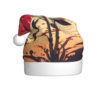 XBKGOHA Red rose in the desert Printing Christmas Hat for Adult quality accessory soft, lightweight, and fluffy