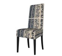 XBKGOHA Removable Dining Chair Covers African peoples illustration Printed - Soft, Comfortable, Wrinkle Resistant, No Ironing Needed Stretchable for Most Armless Chair