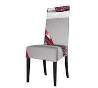 XBKGOHA Removable Dining Chair Covers Lips high heels Printed - Soft, Comfortable, Wrinkle Resistant, No Ironing Needed Stretchable for Most Armless Chair