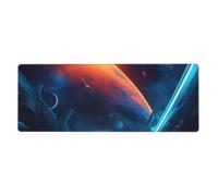 XBKGOHA Science Fiction Future Picture Extra Large Mouse Pad Strong Adhesion, Durable, Precise Locking Edge 12x31.5in