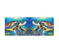XBKGOHA Sea Turtles Diamond Painting Picture Extra Large Mouse Pad Strong Adhesion, Durable, Precise Locking Edge 12x31.5in