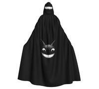 XBKGOHA Silly Laughing Bat Printed Halloween Adult Hooded Cape Cloak No Zipper, Comfortable For Costume Parties
