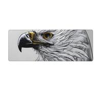 XBKGOHA Sketching An Eagle Picture Extra Large Mouse Pad Strong Adhesion, Durable, Precise Locking Edge 12x31.5in