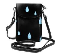 XBKGOHA Small Cell Phone Purse 7.6x4.9in It'S Raining Printing Leather Crossbody Flap Phone Case For Women, Perfect For Walking, Camping