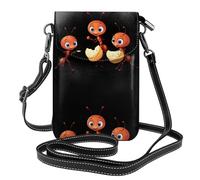 XBKGOHA Small Cell Phone Purse 7.6x4.9in Little Ants Carrying Food Printing Leather Crossbody Flap Phone Case For Women, Perfect For Walking, Camping