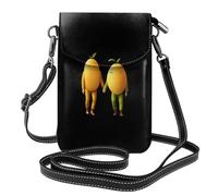 XBKGOHA Small Cell Phone Purse 7.6x4.9in Mango Holding Hands Printing Leather Crossbody Flap Phone Case For Women, Perfect For Walking, Camping