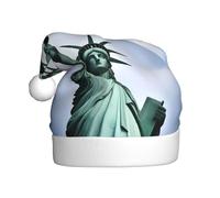 XBKGOHA Statue of Liberty in NYC Printing Christmas Hat for Adult quality accessory soft, lightweight, and fluffy