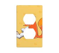 XBKGOHA Sunflower Seeds and Foxes Picture Double Socket Wall Panel Decorative for Residential and Commercial Areas 4.5x2.76in