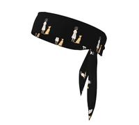 XBKGOHA The story of people and dogs Pattern Sports headscarf, sweat absorbing and breathable, motion headband, double-sided kerchief