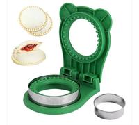 XBllcyiv Uncrustable Sandwich Maker,Sandwiches Pocket Circle Shape 3.7Inch Sandwich Cutter and Sealer,Sandwich Cutter for Kids Breakfast and lunchboxes (Green)