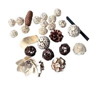 XBLOOMBOX Autumn Vanilla Potpourri Scented Bag Botanical Blend Bowl FillerS with Rich Vanilla Fragrance, Dry Fruit Handcrafted Décor Mix for Thanksgiving Home Decor 5.5" x 1.97" x 5.5"