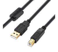 XBOHJOE USB 2.0 Printer Cable 2m, Type A Male to B Male Scanner Cable for HP, Canon, Lexmark, Epson, Dell, Xerox, Samsung and More Printer Cord