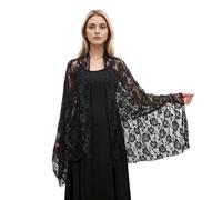 XBOKA Catholic Mantilla Shawl Embroidery Laces Shawl Chapel Mass Head Veil for, Prayer and Religious Event