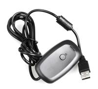 Xbox 360 Wireless USB Receiver for PC - 2.4GHz, USB 2.0, 10m Range - Supports up to 4 Controllers and 4 Headsets, XP/Vista Compatible