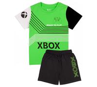 Xbox Boy's Short Sleeve Short Leg Pyjama Set | Boys Green | Official | Size: 10-11 Years Xbox Green 10-11 Years