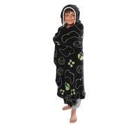 XBox Elements Wearable Hooded Fleece Blanket Black