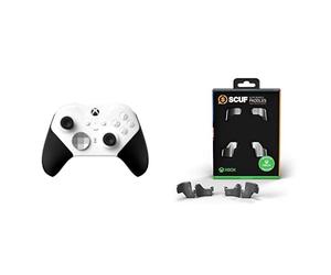 Xbox Elite Wireless Controller Series 2 - Core Edition (White) + SCUF Elite Paddles