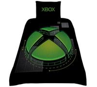 Xbox Logo Duvet Cover Set (Single) (Black/Green)