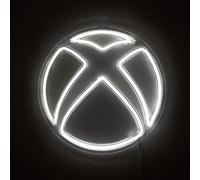 Xbox Logo USB-Powered LED White Neon Wall Light Sign | Ready to Hang Wall Decor Artwork | 10 Inches Tall