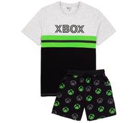 Xbox Men's Adult Short Sleeve Short Leg Pyjama Set (Black) in Black | Size: Large Xbox Black L