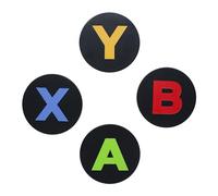 XBOX Metal Cork and Metal Coasters - Officially Licensed, Featuring Controller Icons, Y, B,A,X, Cool Gift and Decor Gamers, Set of 4 | Paladone