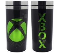 PALADONE PP10504XB Xbox Metal Travel Mug - Black, Green,Black