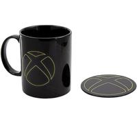 XBOX Mug and Metal Coaster Set - Officially Licensed Ceramic Mug with Cork-Backed Coaster, Cool Coasters and Gift Gamers, 300ml (10 fl oz) | Paladone