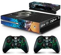 XBOX ONE Batman Joker Skull Skin Sticker Decal Console 2 x Controller Skins compatible Xbox One & Kinect