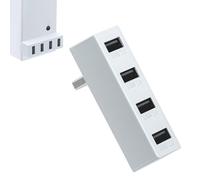 Xbox Series S USB Hub 2.0,Mcbazel 4 Ports Multiport USB Extender High Speed USB Hub Portable Splitter Expansion Adapter Compatible with Xbox Series S Console - White