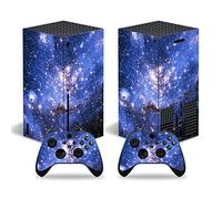 Xbox Series X Stickers Full Body Vinyl Skin Decal Protective Cover for Microsoft Xbox Series X Console and Controllers (Blue Starry Sky)