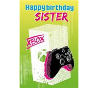 Xbox Sister Birthday Card, Birthday Card for Sister, Children's Birthday Card, Happy Birthday Card, Climate Pledge Friendly Card, Recyclable Birthday Card, Officially Licensed Birthday Card