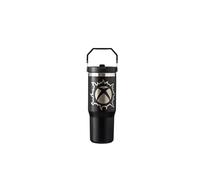 Xbox Stainless Steel Travel Mug with Handle - 800ml Insulated Bradley Cup, Double-Walled, Leak-Resistant, Black Gaming Tumbler