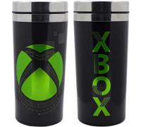 XBOX Travel Mug - Officially Licensed Drinks Flask, Keeps Drinks Hot and Cold, Novelty Gift for Gamers, Great for Commuting, 450ml (15 fl oz) | Paladone, Black