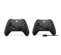 Xbox Wireless Controller â€“ Carbon Black Series X|S, One, and Windows Devices Wireless Controller für PC + USB C Kabel