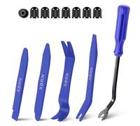 XBRN Auto Trim Removal Tool Kit,13 Pcs Car Panel Door Window Tools Kit,Auto Clip Fastener Remover Pry Tool Set Blue