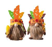 Xbsduih 2 Pieces Mauritius Rudolph Christmas Doll Face Decoration Scene Arrangement Doll Cute Swedish Plush Handmade