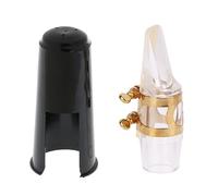 Xbsduih E-Flat Alto Saxophone Transparent Head, Header In, Mouthpiece Caps, Cards, Replacement Reeds