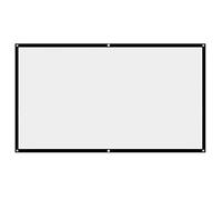 XBTGS 84 Inch Projector Screen 16:9 White Dacron Diagonal Video Projection Wall Mounted for Home Theater Movie，