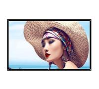 XBTGS Portable Screen 60/84/120/150 inch 16:9 Wall Mounted Canvas LED Projector for Home Theater Office，120 inch