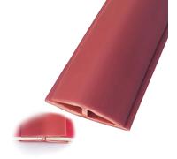 XBTGS Threshold Strip Floor Edging Transition Strip Carpet to Carpet/Laminate/Vinyl, PVC Seam Connecting Trim, Flooring Divider Strip for Home Hotel, 1m-10m,Red-2m(6.5ft),Red-2m(6.5ft)