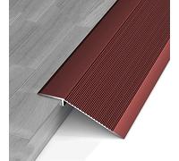 XBTGS Transition Strip Threshold Scratch-Resistant, Aluminum Alloy Transition Strip, Tile/Wood/Laminate Edging Trim Strip, Transition Piece Doorway Edging Trim,Dark Red