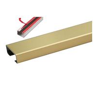 XBTGS Wire Cover/Channel to Protect, Stainless Steel Self-Adhesive Cable Trunking for 2 3 5 7 13 Cables Multicolor Multiple Sizes,Yellow-1.5m-60x30mm